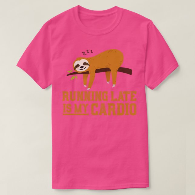 Funny Late Nighter Gift Sleep Sloth Sleeping T-Shirt (Design Front)