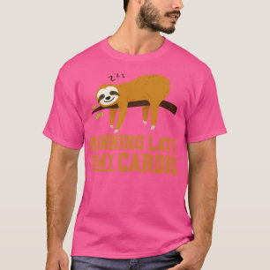 Funny Late Nighter Gift Sleep Sloth Sleeping T-Shirt