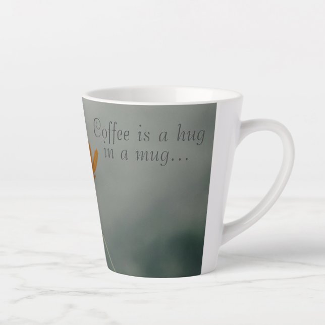 Funny Latte Mug - "But First, Coffee" (Right)