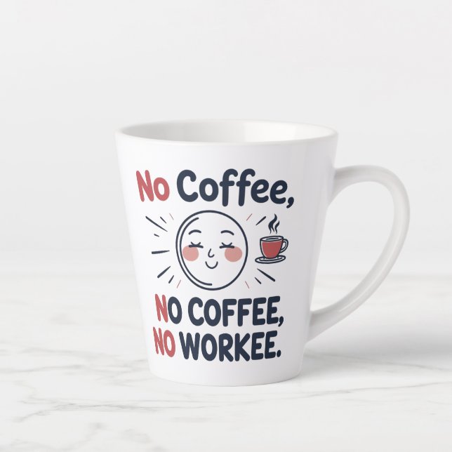 Funny Latte Mug for Coffee Lovers (Right)