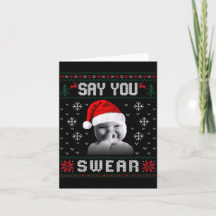 Funny Laughing Baby Ai Baby Meme Brainrot Ugly Chr Card