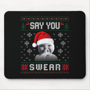 Funny Laughing Baby Ai Baby Meme Brainrot Ugly Chr Mouse Pad