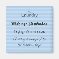 Funny Laundry Quote Refridgerator Magnet