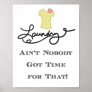 Funny Laundry Room Wall Art - 8x10