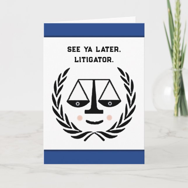 Funny Law School Grad Card (Front)