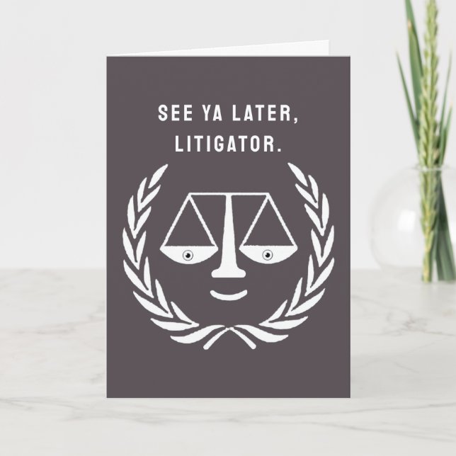 Funny Law School Graduation Card (Front)
