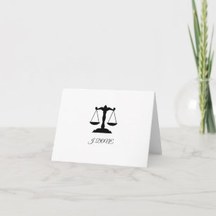 Funny Law School Graduation Card-J. Done. Card