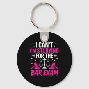 Funny Law School Student Gift - Can't Studying For Key Ring