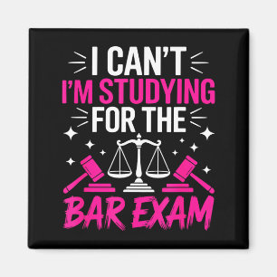 Funny Law School Student Gift - Can't Studying For Magnet