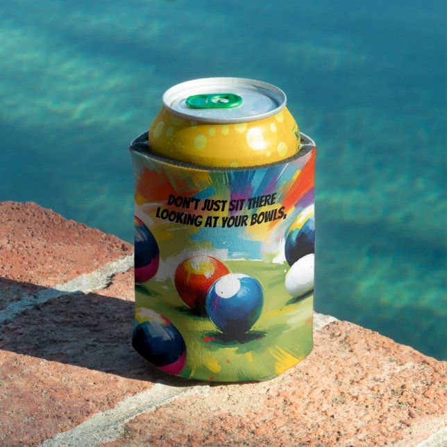 Funny Lawn Bowls Colour Splash,  Can Cooler (In Situ Pool)