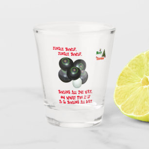Funny Lawn Bowls Jingle Bowls Christmas, Shot Glass