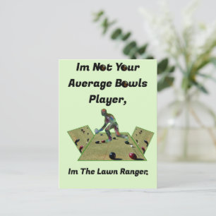 Funny Lawn Bowls Ranger, Postcard