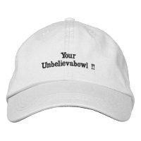 Funny Lawn Bowls Unbelievabowl, Embroidered hat