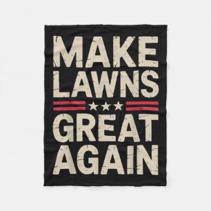 Funny Lawn Mower Art For Men Women Lawn Mowing Lan Fleece Blanket