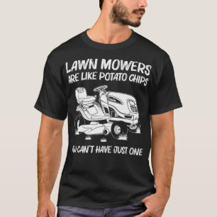 Funny Lawn Mowing Gift Men Women Lawn Mower Farm T-Shirt
