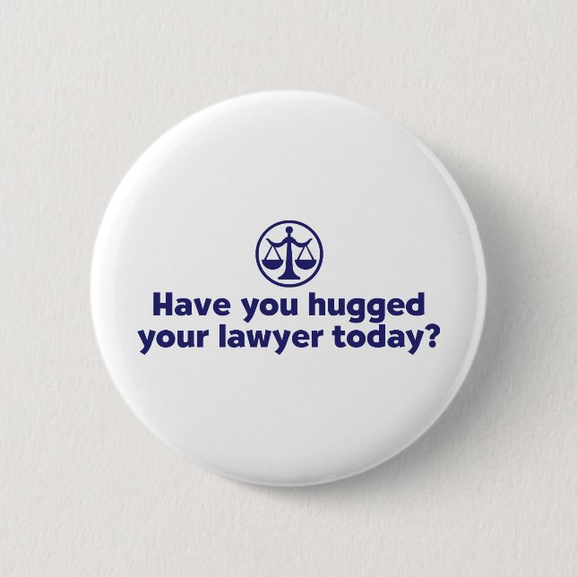Funny Lawyer 6 Cm Round Badge (Front)