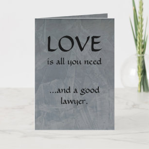Funny Lawyer Appreciation Thank You Card