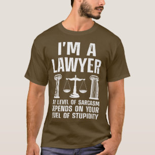 Funny Lawyer Art For Men Women Lawyer Attorney Law T-Shirt