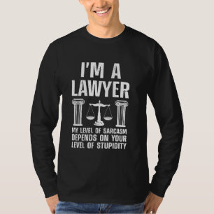 Funny Lawyer Art For Men Women Lawyer Attorney Law T-Shirt