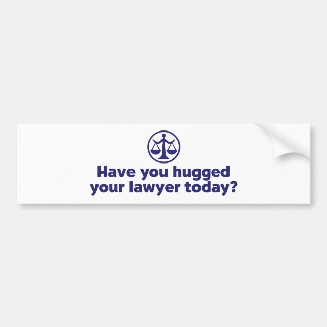 Funny Lawyer Bumper Sticker (Front)