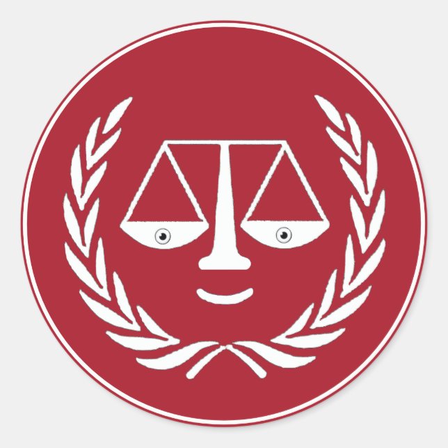 Funny Lawyer Classic Round Sticker (Front)