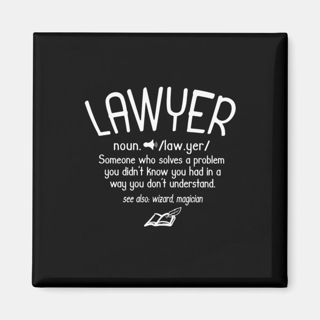 Funny Lawyer Definition Magnet (Front)