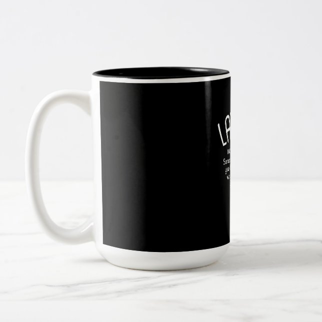 Funny Lawyer Definition Two-Tone Coffee Mug (Left)
