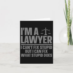 Funny Lawyer Design For Men Women Law School Attor Card