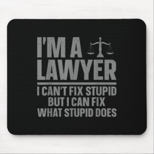Funny Lawyer Design For Men Women Law School Attor Mouse Pad