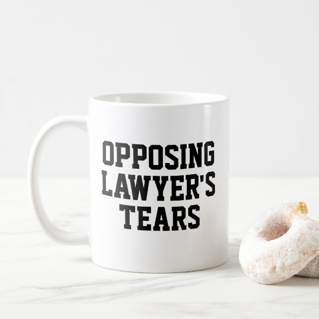 Funny Lawyer Gift Coffee Mug (With Donut)
