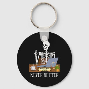 Funny Lawyer Halloween Key Ring