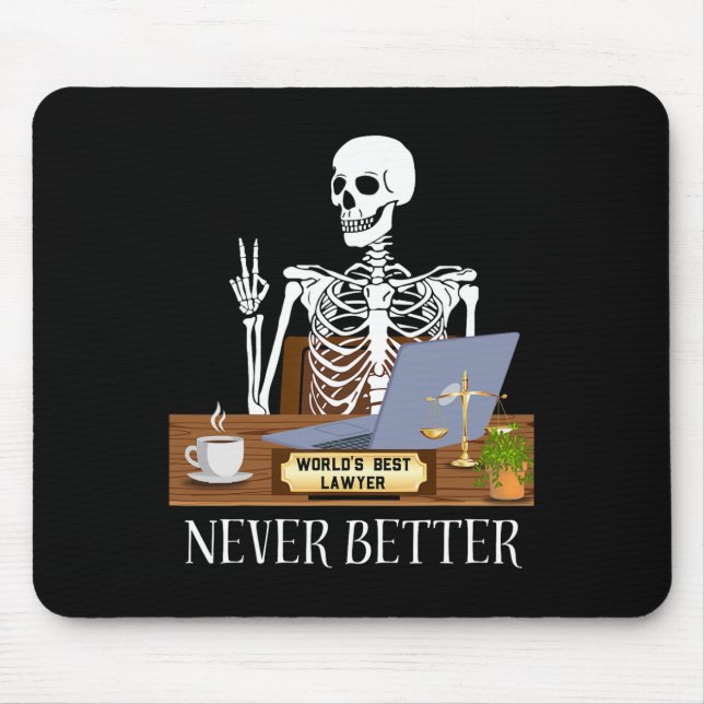 Funny Lawyer Halloween  Mouse Pad (Front)