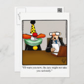 Funny Lawyer Humour Postcard Spectickles (Front/Back)