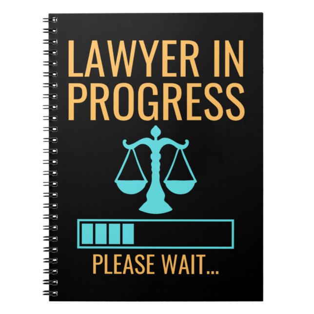 Funny Lawyer Loading Lawyer Graduation, Gifts Notebook (Front)