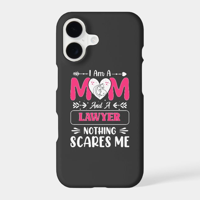 Funny Lawyer Mum, Lawyer Mum Funny iPhone Case (Back)