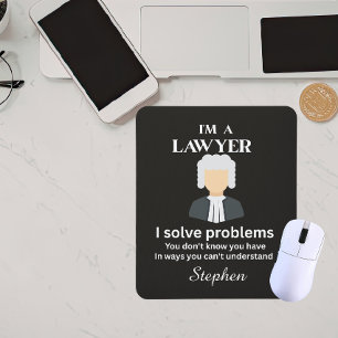 Funny lawyer quote personalized graduation mouse pad