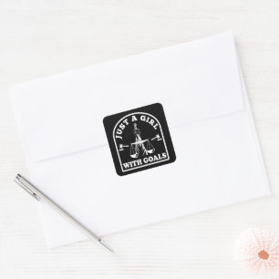 Funny Lawyer Student Just A Girl With Goals Lawyer Square Sticker