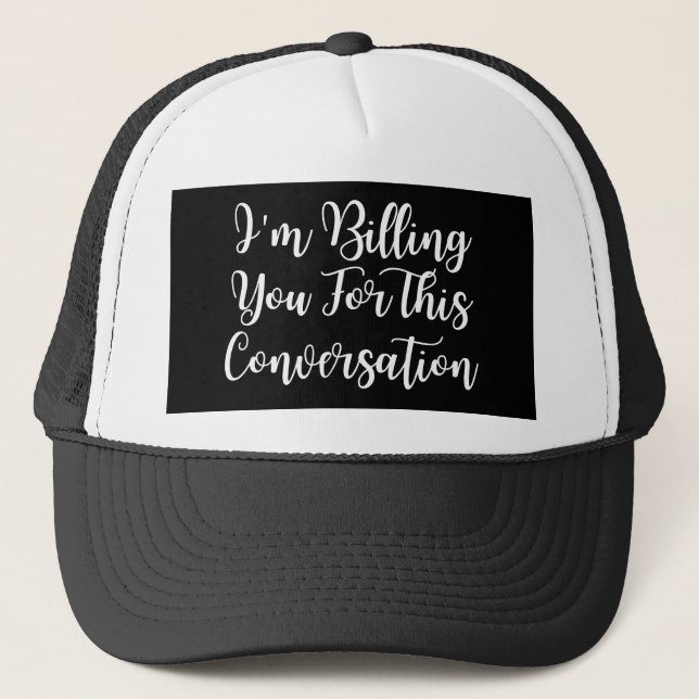 Funny lawyer trucker hat (Front)
