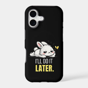 Funny Lazy Bunny I’ll Do It Later Cute Animal Meme