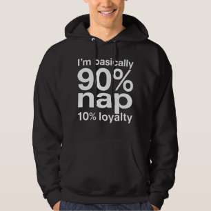 Funny Lazy Dog Humour Sarcastic Design Hoodie