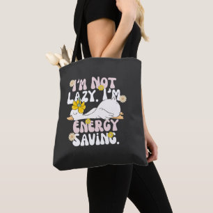 Funny Lazy Duck Tote Bag