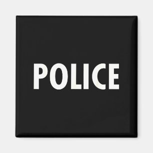 Funny Lazy Easy Halloween Shirt POLICE Costume Men Magnet