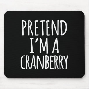 Funny Lazy Halloween Costume Shirt - Cranberry Mouse Pad