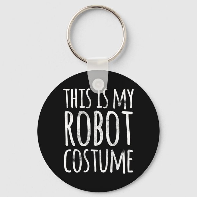 Funny Lazy Halloween Key Ring (Front)