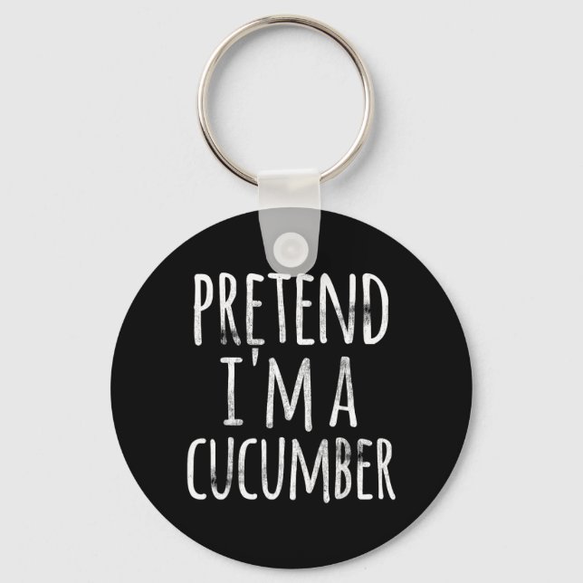 Funny Lazy Halloween Key Ring (Front)