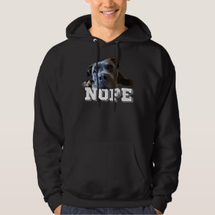 Funny Lazy Pitbull Dog Nope Dog Lover Pitbull Hoodie