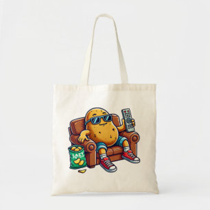 Funny Lazy Potato Tote Bag