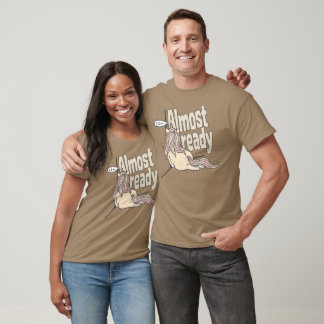 Funny Lazy Unicorn Almost Ready Tired Morning T-Shirt