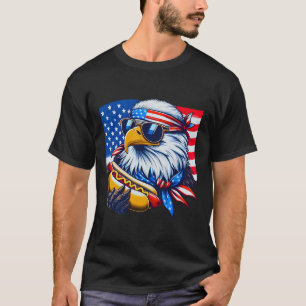 Funny Ld Eagle Hotdog American Flag 4th Of July Pa T-Shirt