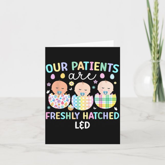 Funny Ld Easter Bunny Ld Nurse Easter Day Ld Card (Front)